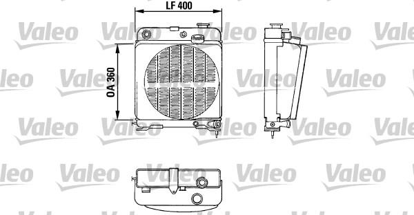 Valeo 810878 - Radiator, engine cooling autospares.lv