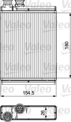 Valeo 811517 - Heat Exchanger, interior heating autospares.lv