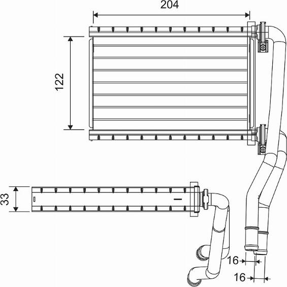 Valeo 811535 - Heat Exchanger, interior heating autospares.lv