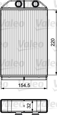 Valeo 811529 - Heat Exchanger, interior heating autospares.lv