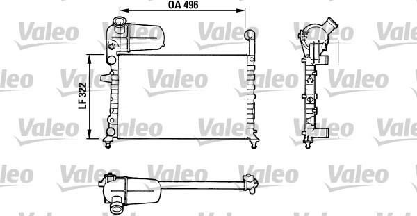 Valeo 811070 - Radiator, engine cooling autospares.lv