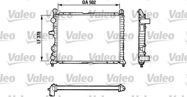 Valeo 811071 - Radiator, engine cooling autospares.lv