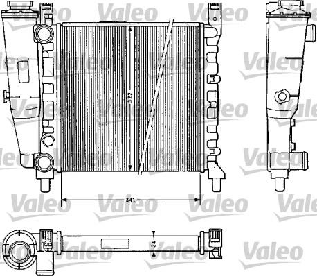 Valeo 811 385 - Radiator, engine cooling autospares.lv