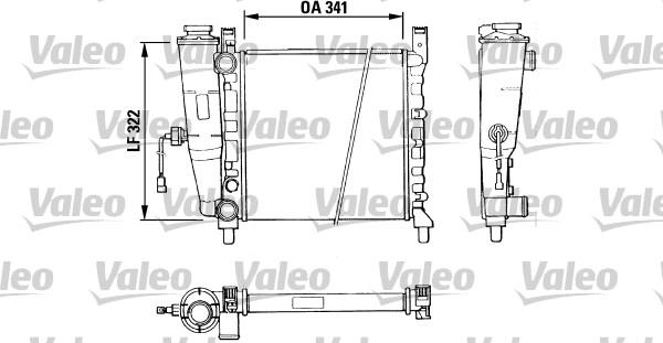 Valeo 811386 - Radiator, engine cooling autospares.lv