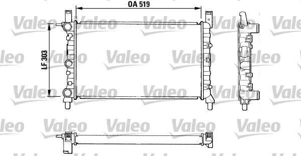 Valeo 811 387 - Radiator, engine cooling autospares.lv