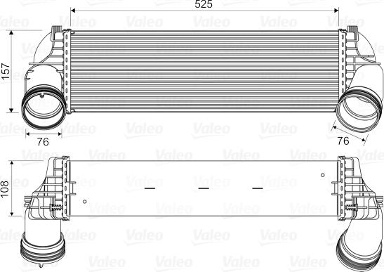 Valeo 818562 - Intercooler, charger autospares.lv