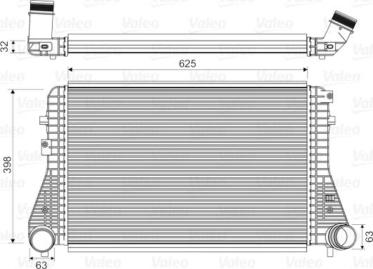 Valeo 818674 - Intercooler, charger autospares.lv