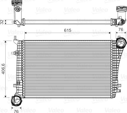 Valeo 818675 - Intercooler, charger autospares.lv