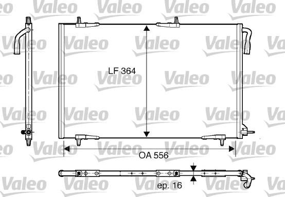 Valeo 818000 - Condenser, air conditioning autospares.lv