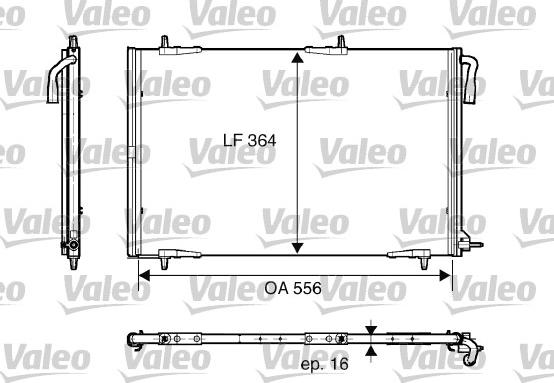 Valeo 818001 - Condenser, air conditioning autospares.lv