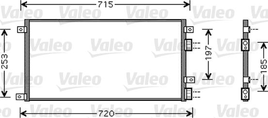 Valeo 818037 - Condenser, air conditioning autospares.lv