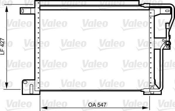 Valeo 818024 - Condenser, air conditioning autospares.lv