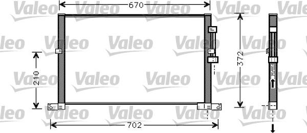 Valeo 818023 - Condenser, air conditioning autospares.lv