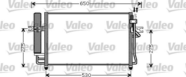 Valeo 818074 - Condenser, air conditioning autospares.lv