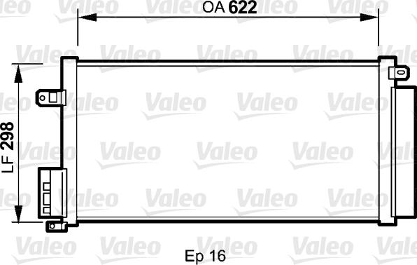 Valeo 818192 - Condenser, air conditioning autospares.lv