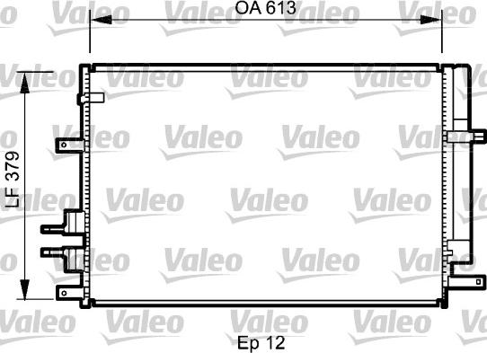 Valeo 818187 - Condenser, air conditioning autospares.lv