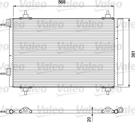 Valeo 818171 - Condenser, air conditioning autospares.lv