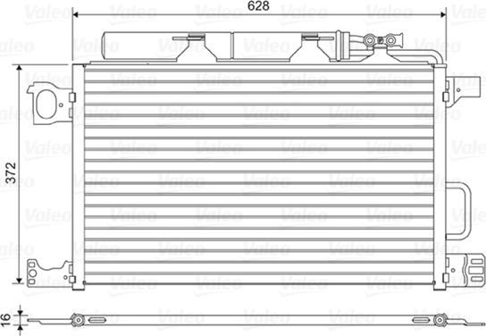 Valeo 818200 - Condenser, air conditioning autospares.lv