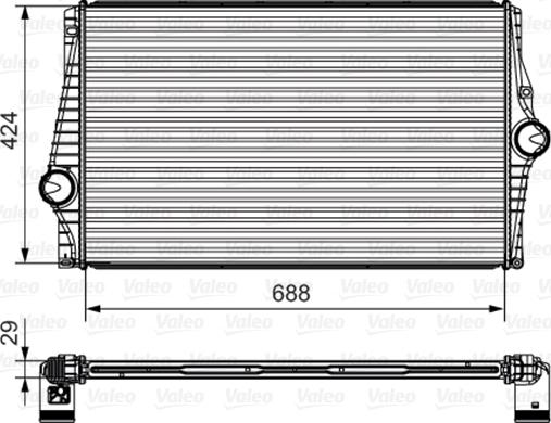 Valeo 818280 - Intercooler, charger autospares.lv