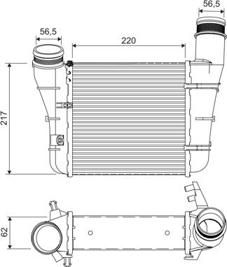 Valeo 818757 - Intercooler, charger autospares.lv