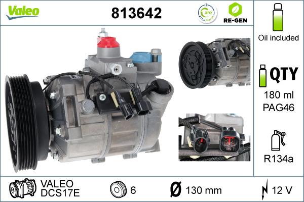 Valeo 813642 - Compressor, air conditioning autospares.lv