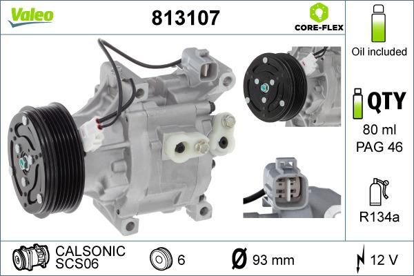 Valeo 813107 - Compressor, air conditioning autospares.lv