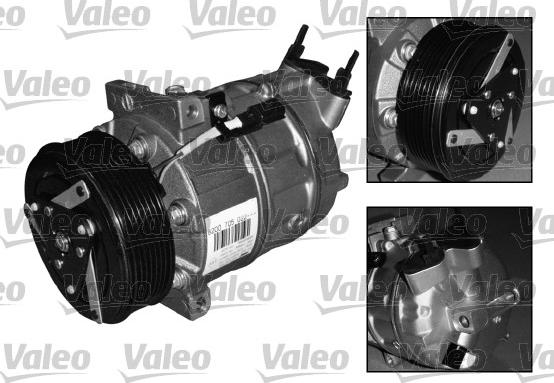 Valeo 813125 - Compressor, air conditioning autospares.lv