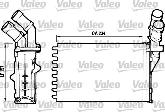 Valeo 812006 - Heat Exchanger, interior heating autospares.lv