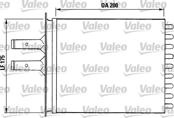 Valeo 812081 - Heat Exchanger, interior heating autospares.lv