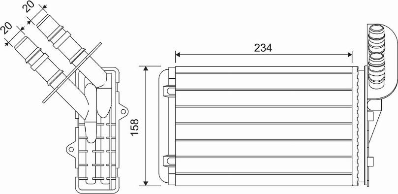 Valeo 812169 - Radiator, engine cooling autospares.lv