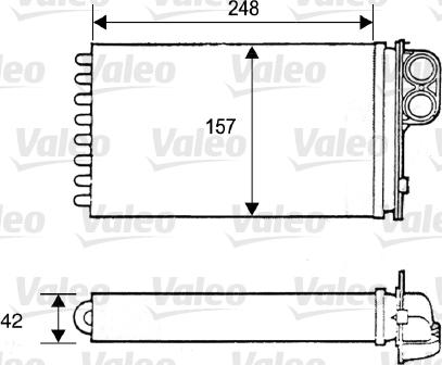 Valeo 812115 - Heat Exchanger, interior heating autospares.lv