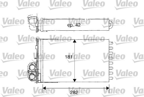 Valeo 812181 - Heat Exchanger, interior heating autospares.lv