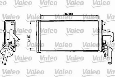 Valeo 812137 - Heat Exchanger, interior heating autospares.lv