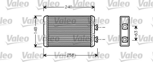 Valeo 812318 - Heat Exchanger, interior heating autospares.lv