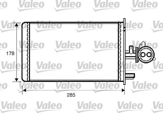 Valeo 812337 - Heat Exchanger, interior heating autospares.lv