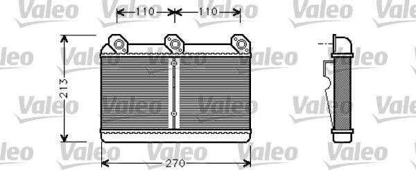 Valeo 812294 - Heat Exchanger, interior heating autospares.lv