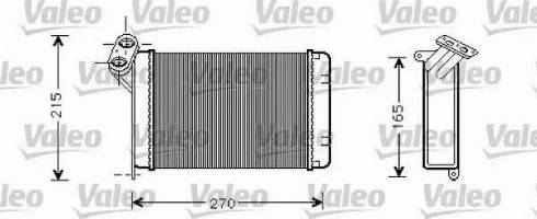 Valeo 812296 - Heat Exchanger, interior heating autospares.lv