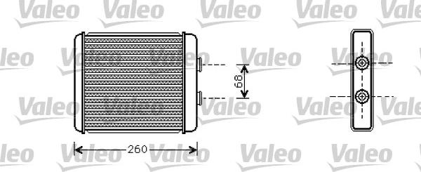 Valeo 812284 - Heat Exchanger, interior heating autospares.lv