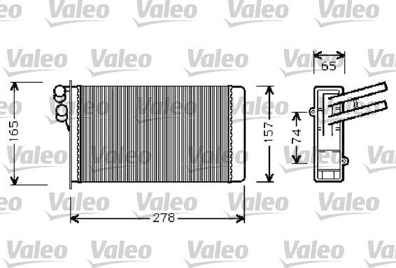 Valeo 812237 - Heat Exchanger, interior heating autospares.lv