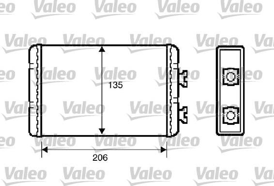 Valeo 812220 - Heat Exchanger, interior heating autospares.lv