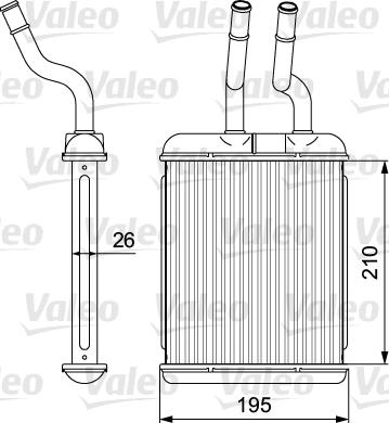 Valeo 812279 - Heat Exchanger, interior heating autospares.lv