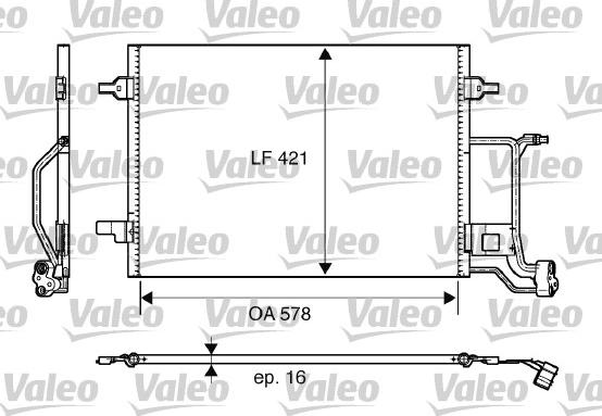 Valeo 817997 - Condenser, air conditioning autospares.lv