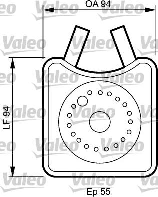 Valeo 817943 - Oil Cooler, engine oil autospares.lv