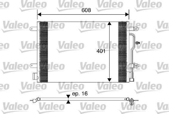 Valeo 817569 - Condenser, air conditioning autospares.lv