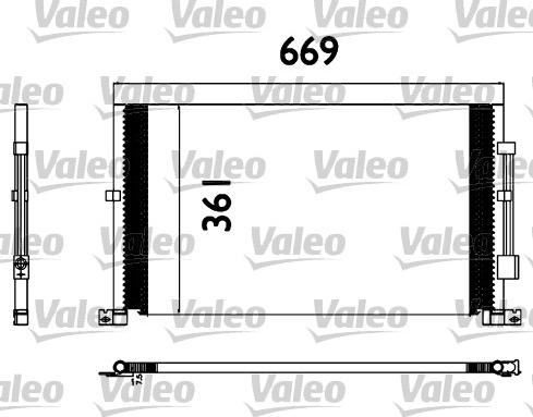 Valeo 817567 - Condenser, air conditioning autospares.lv