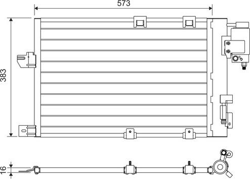 Valeo 817505 - Condenser, air conditioning autospares.lv