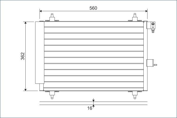 Valeo 817508 - Condenser, air conditioning autospares.lv