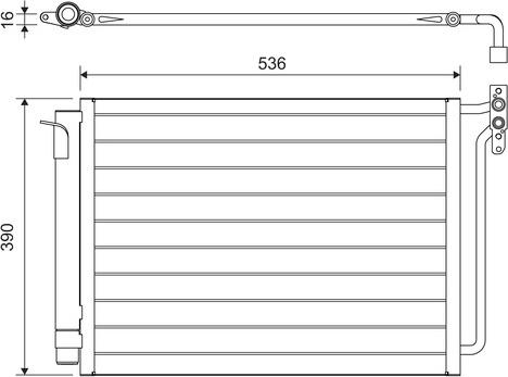 Valeo 817575 - Condenser, air conditioning autospares.lv