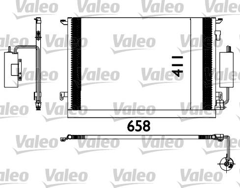 Valeo 817648 - Condenser, air conditioning autospares.lv
