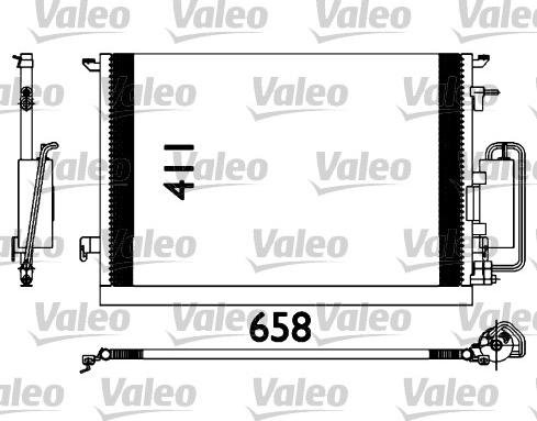 Valeo 817647 - Condenser, air conditioning autospares.lv